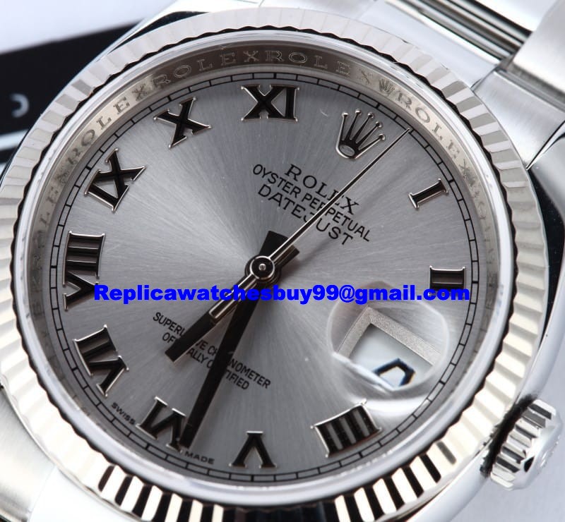 Imitation Men's Rolex Oyster Perpetual DateJust Steel Watch 116234 1 WE01441